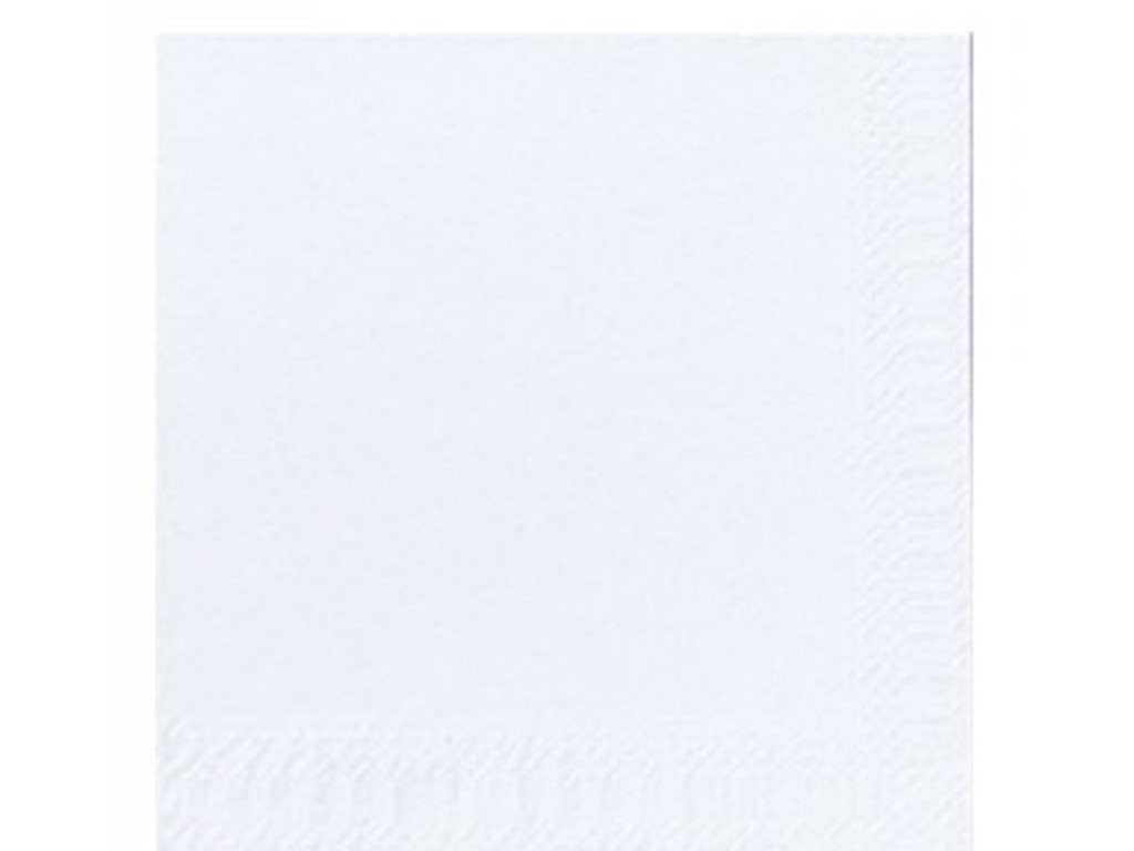 Servilletas de Cóctel de Doble Capa Blancas, 250 Unidades