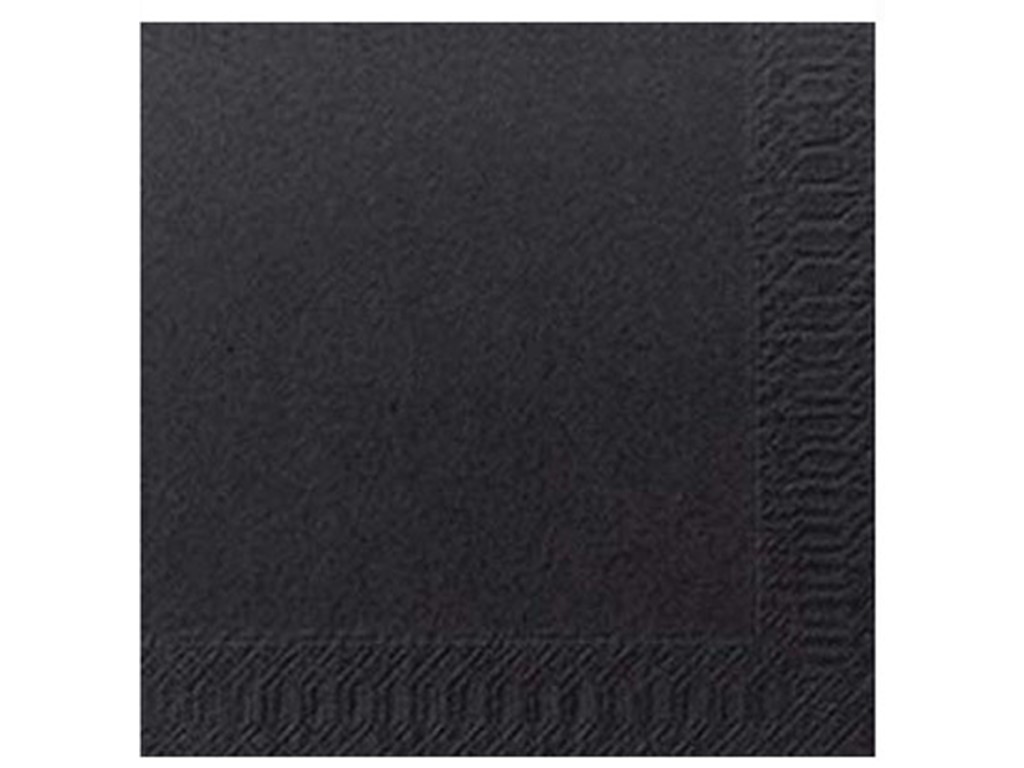 Servilletas de Cóctel, 2 capas, negras, 250 unidades