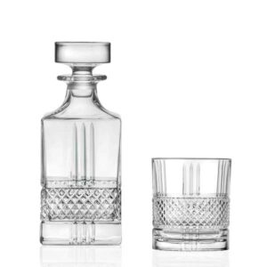 Juego de Whisky RCR Brilliante (1 Decantador + 6 Vasos)