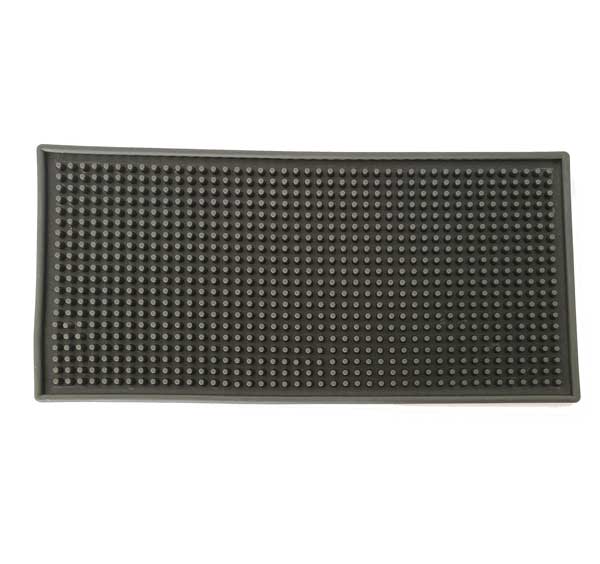 Alfombrilla de Barra Negra Suave 15x30 cm