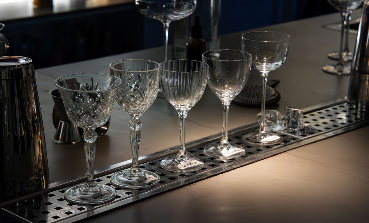 Nick and Nora glasses - photo by Nightscape Media