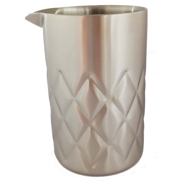Vaso Mezclador de Acero de Doble Pared - Patrón Diamante 55 cl