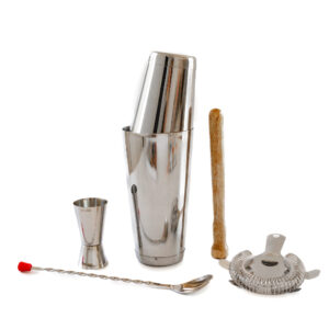 Juego de Coctelería de 6 Piezas en Acero