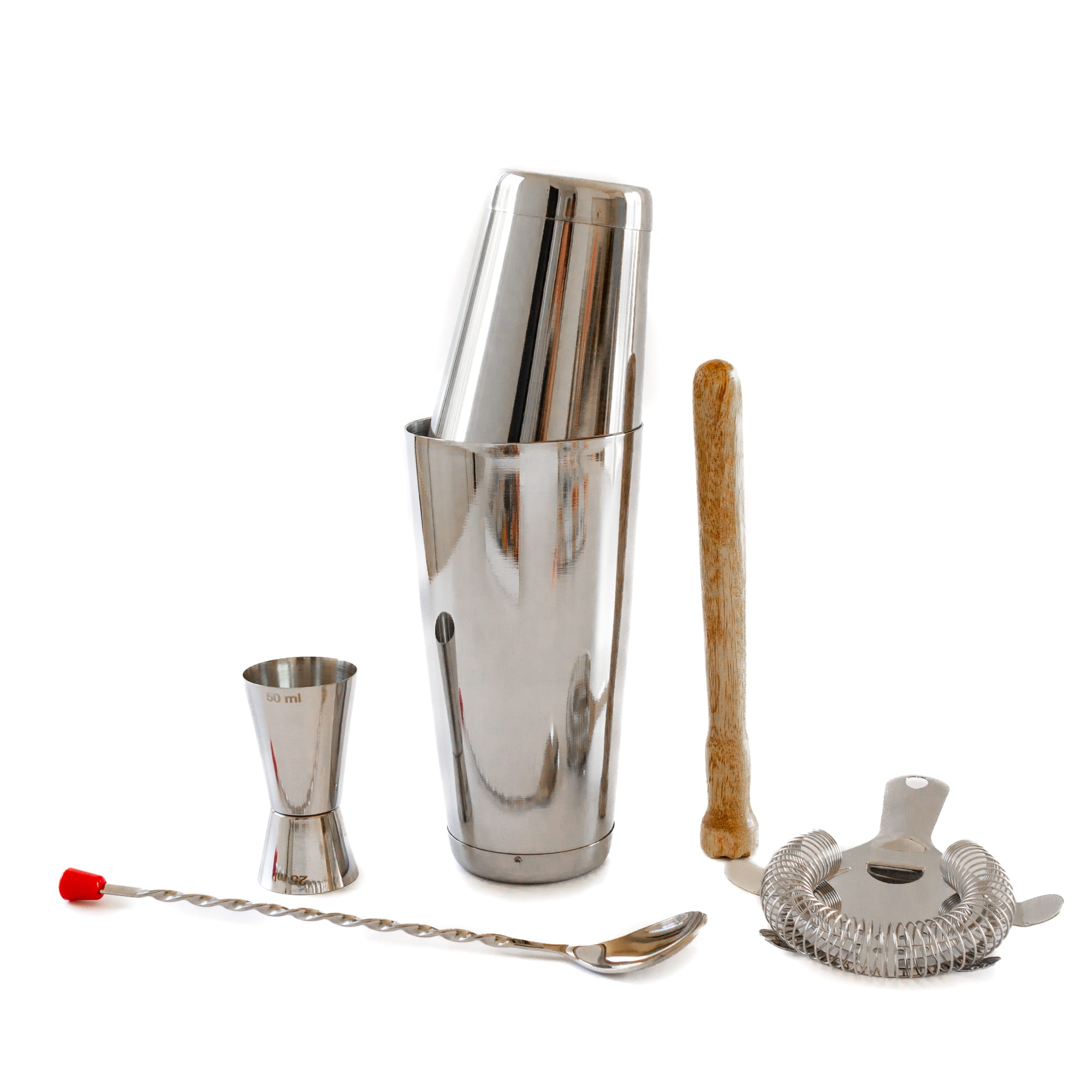 Juego de Coctelería de 6 Piezas en Acero