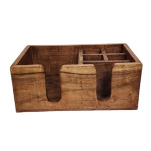 Barcaddy de Madera Oscura