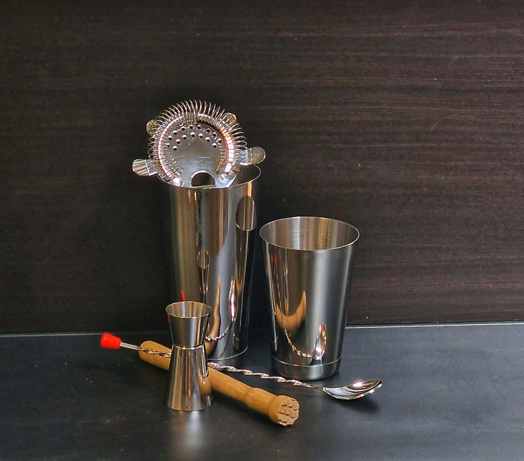 Juego de Coctelería de 6 Piezas en Acero - Imagen 2