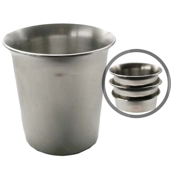 Copa Medidora de Acero Inoxidable 4 cl (Apilable)