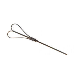 Corazones de bambú negro 12 cm - Paquete de 100 unidades