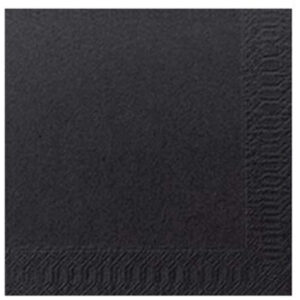 Servilletas de Cóctel de 3 Capas Negras - Paquete de 250 Unidades