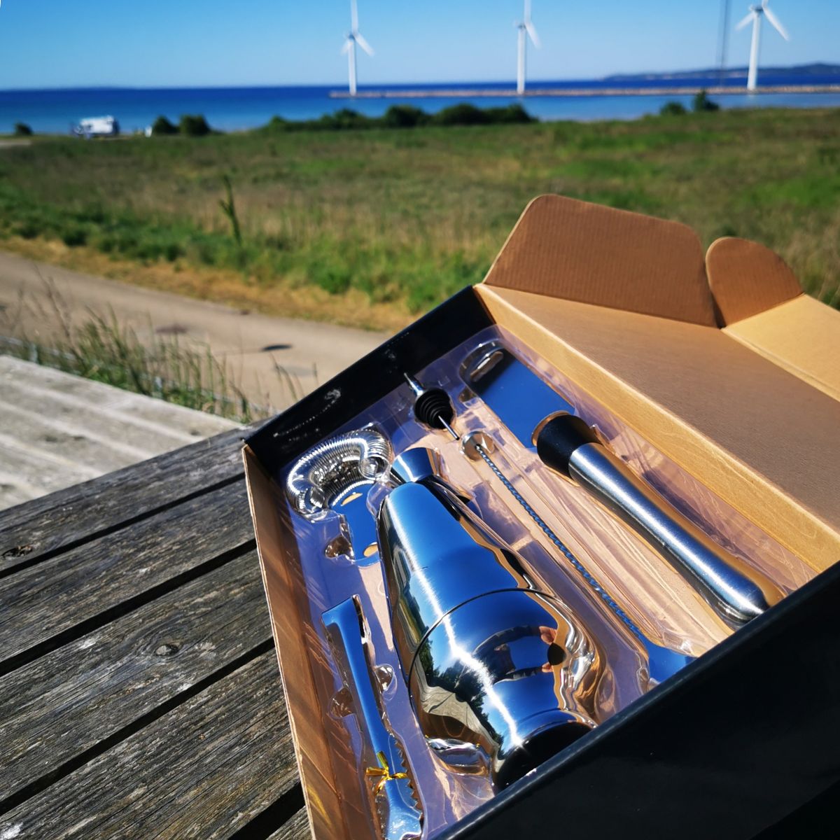 Barsæt i stål – Cocktailshaker – 8 dele Bar0916 (2)