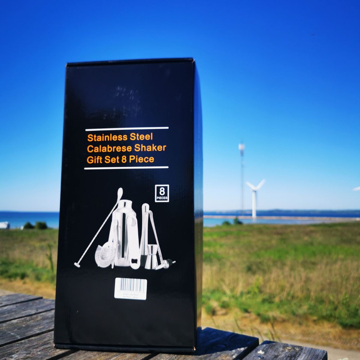 Barsæt i stål – Cocktailshaker – 8 dele Bar0916