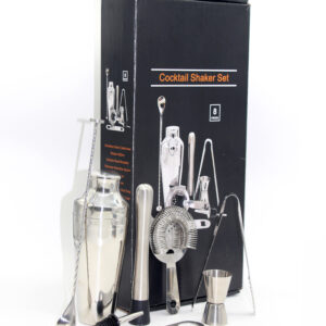 Juego de Coctelería de Acero Inoxidable – 8 Piezas